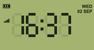 Ticker Mini แสดงนาฬิกาและอากาศ